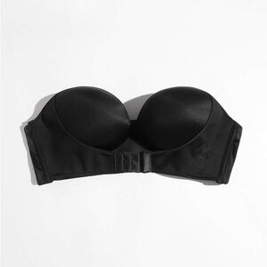 Black Strapless Push-up Bra 36C